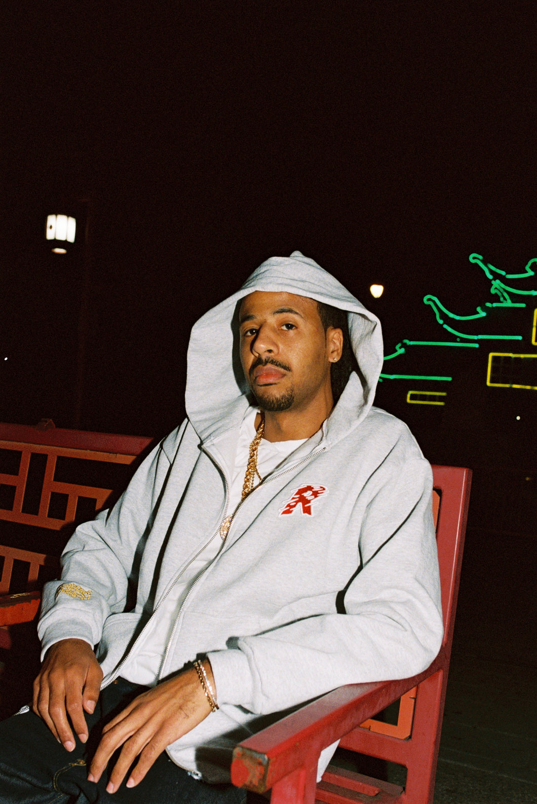 “R” Slash Zip up (Gray)